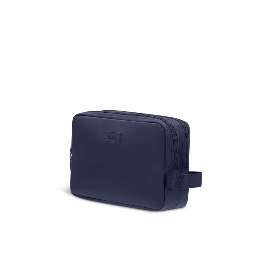Lipault Toiletry Bag, Navy, Front 3/4 Image image number 2