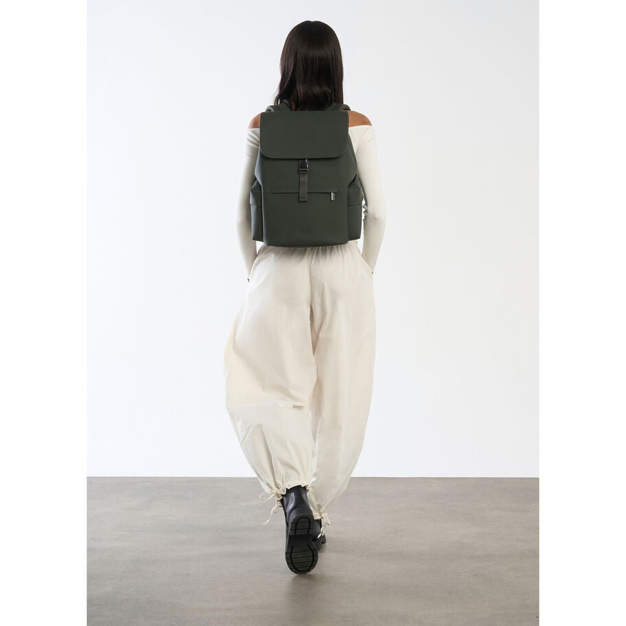 Lost In Berlin Cargo Backpack in the color NEW | Dark Moss. image number 1