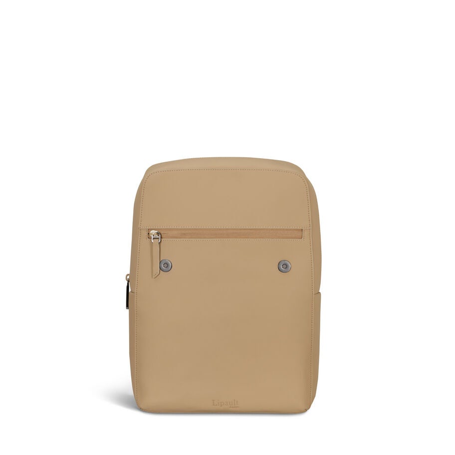 Lost In Berlin Square Backpack in the color Sandstone. image number 4
