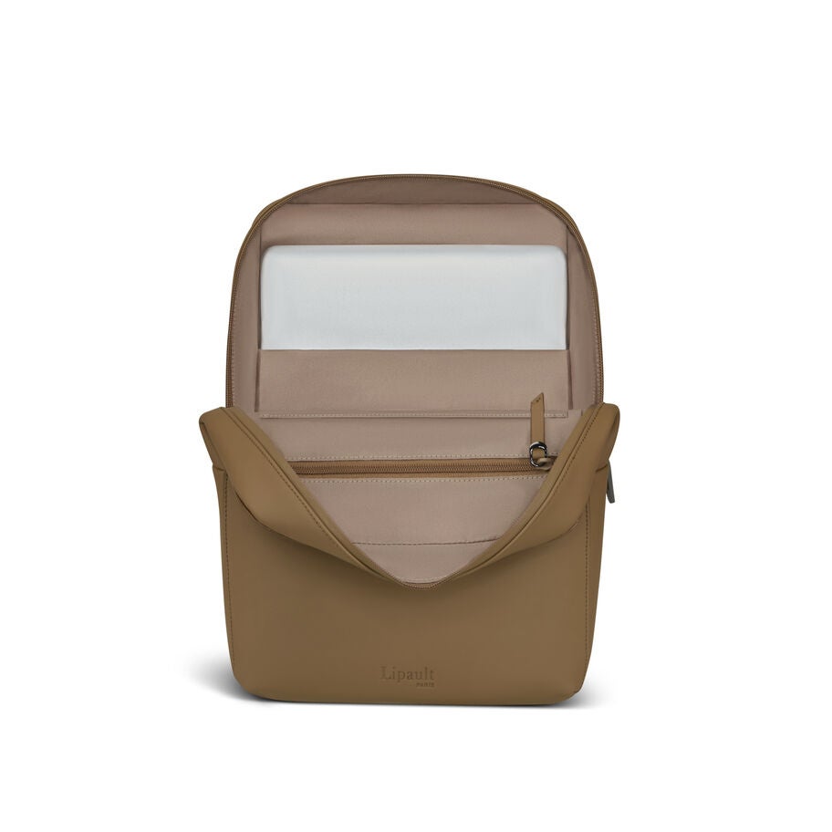 Lost In Berlin Square Backpack in the color NEW | Golden Mud. image number 2