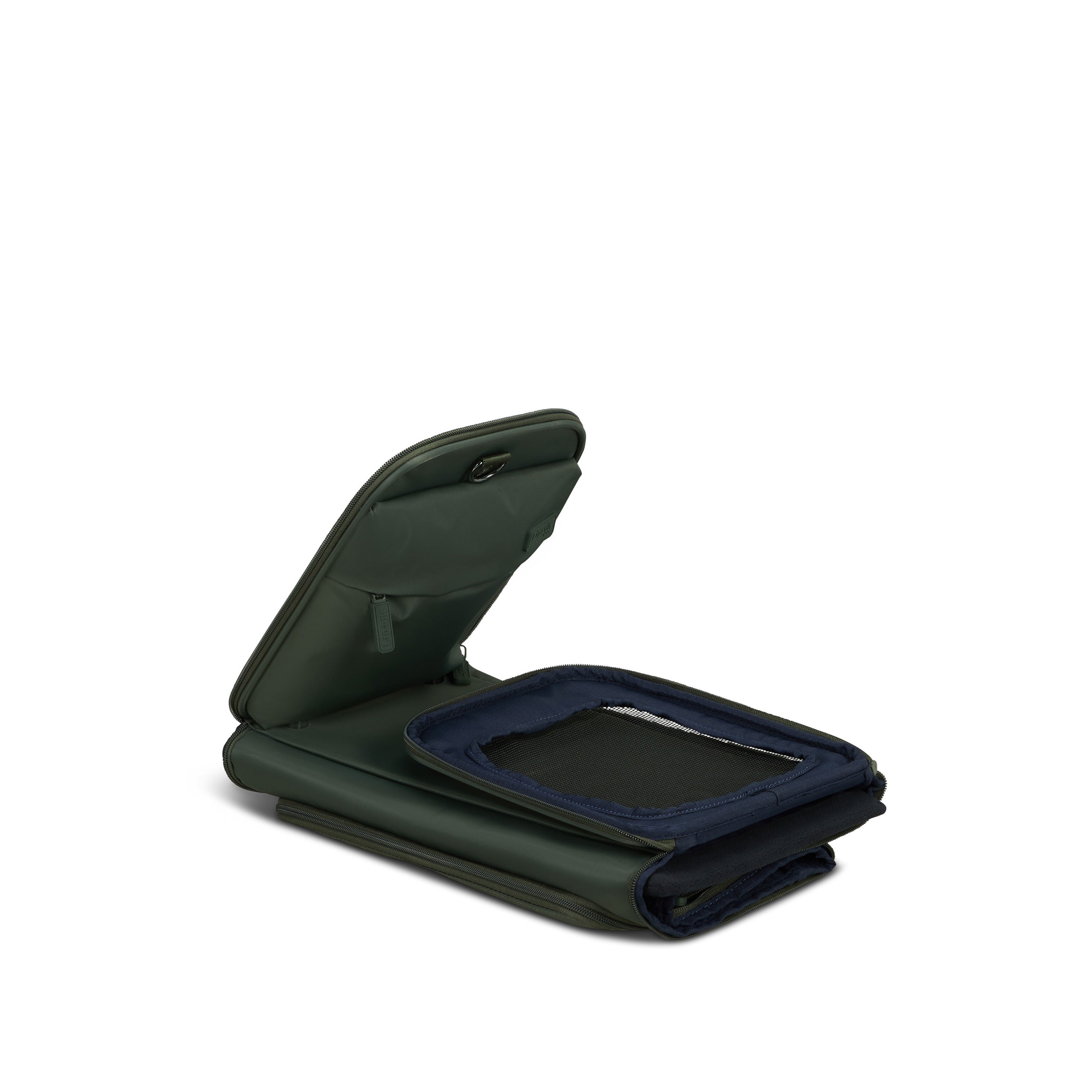City Plume Pet Carrier in the color Khaki Green. image number 6