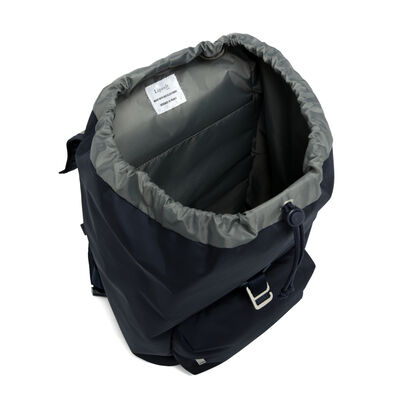 Lipault 4TMRW Daily Backpack, Carbon Blue, Interior Image