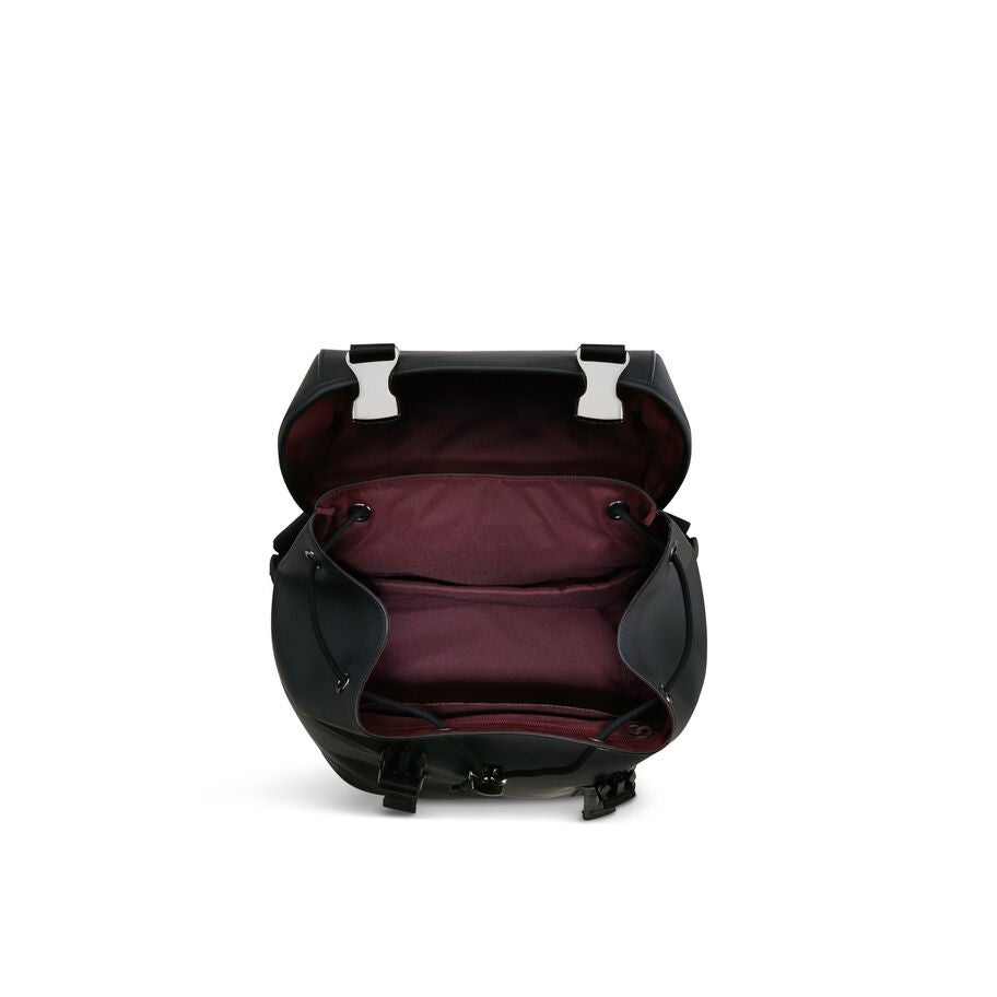 Lost In Berlin Mini Exile Backpack in the color Black. image number 3