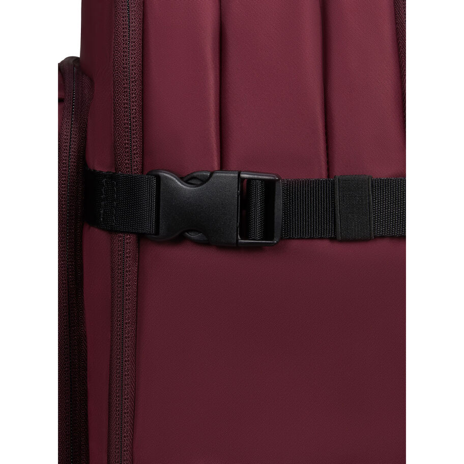 City Plume Travel Backpack in the color Bordeaux. image number 6