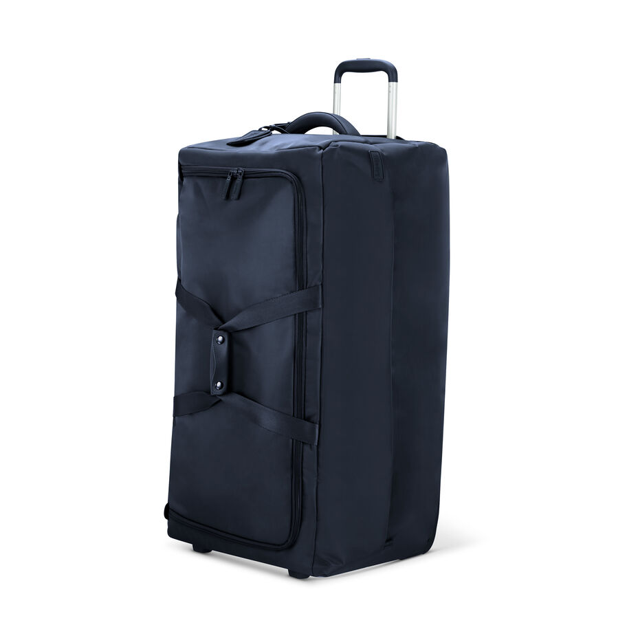 Foldable Plume Wheeled Duffle in the color Navy. image number 3